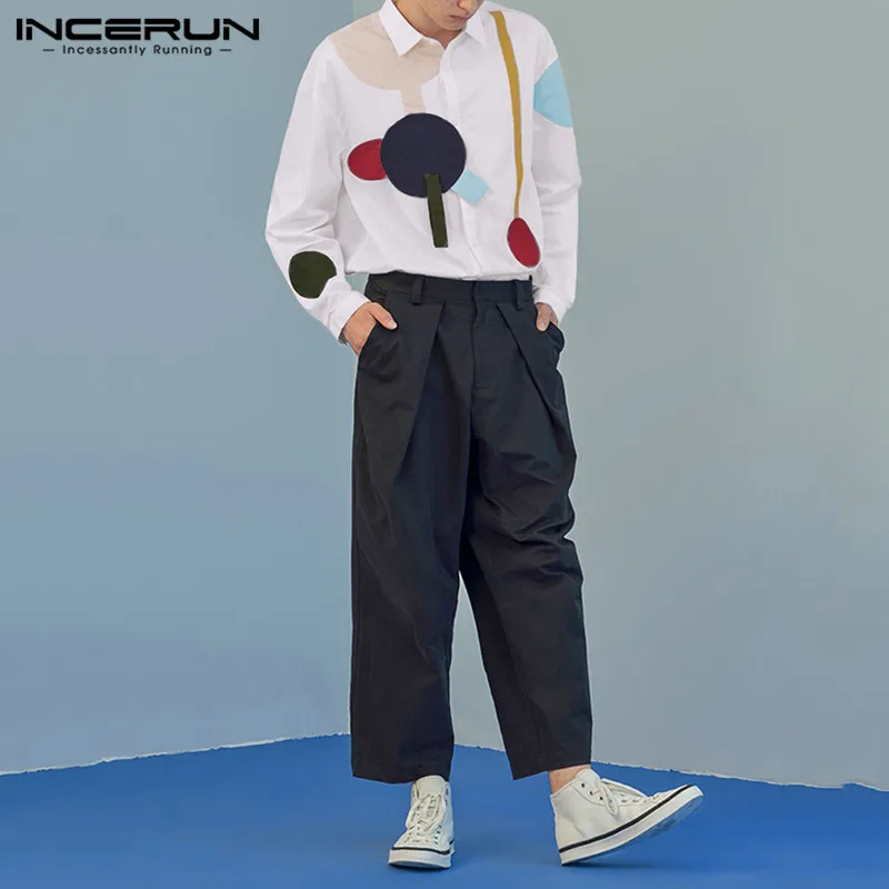 Spring Men Patchwork Shirt Male Loose Abstract Pattern Camisa Fashion White Long Sleeve Casual Tops Funny Design Blouse S-5XL
Spring Men Patchwork Shirt Male Loose Abstract Pattern Camisa Fashion White Long Sleeve Casual Tops Funny Design Blouse S-5XL