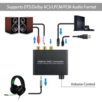 Portable Signal Digital Strong Compatibility Audio Decoder Volume Control Converter Coaxial Optical DTS Stereo Smart Left Right
Portable Signal Digital Strong Compatibility Audio Decoder Volume Control Converter Coaxial Optical DTS Stereo Smart Left Right