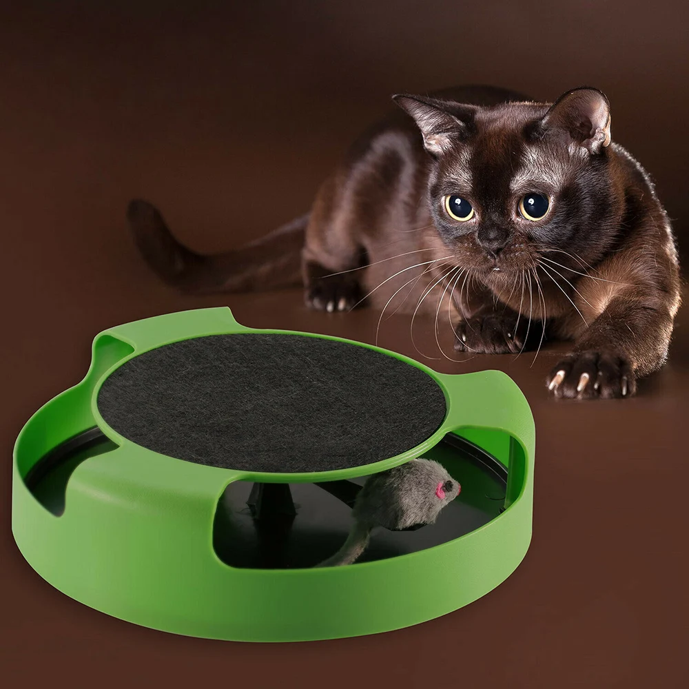 Interactive Cat Toy Rotating Mouse Hide Seek Automatic Mice Catch Training Toy Turntable Pet Toy New Funny Cat Toys D35
Interactive Cat Toy Rotating Mouse Hide Seek Automatic Mice Catch Training Toy Turntable Pet Toy New Funny Cat Toys D35