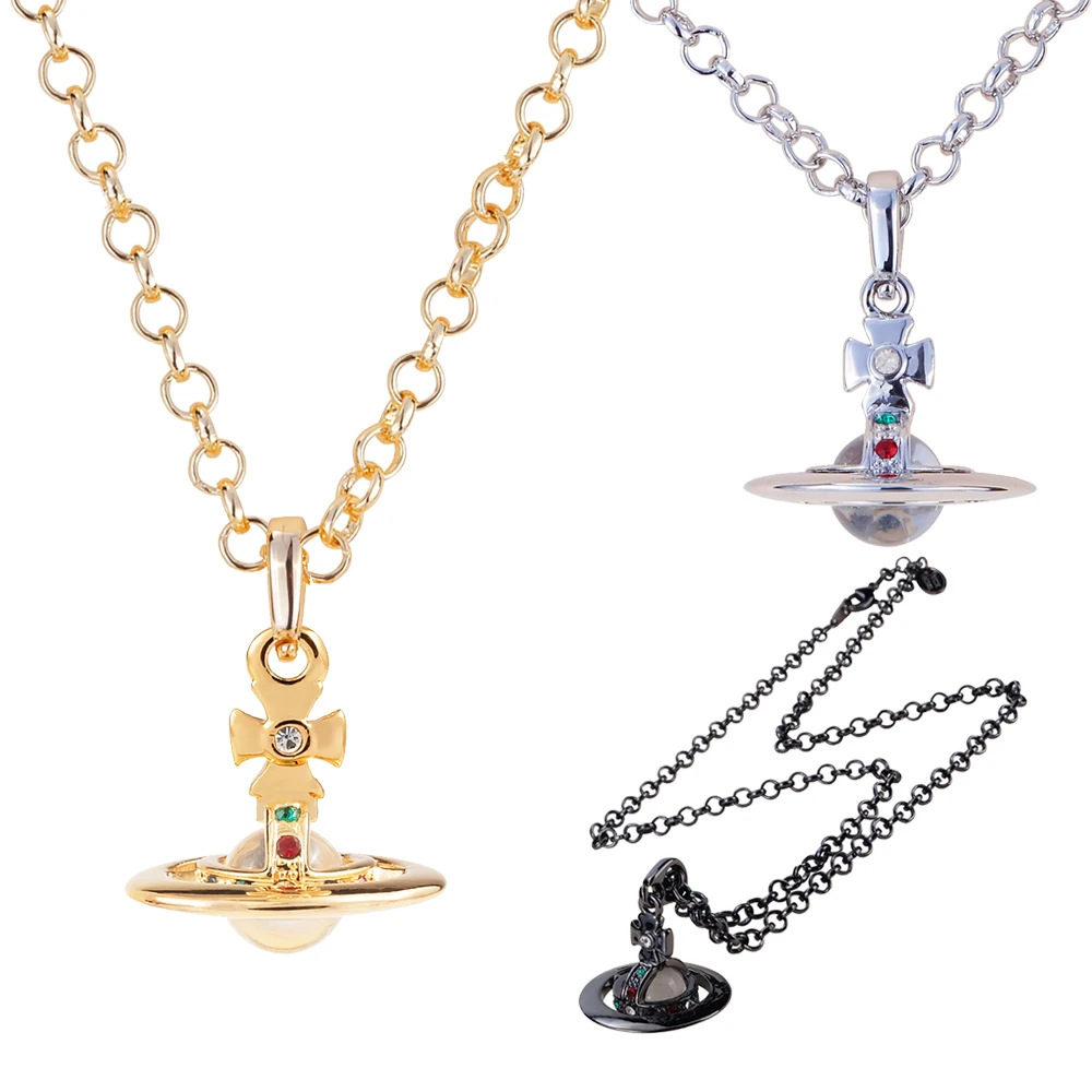 XIAOJINGLING Women Girl's Punk Style 3D 8mm Glass Ball Bead Saturn Pendant Necklace Geometric Planet Choker Clavicle Chain
XIAOJINGLING Women Girl's Punk Style 3D 8mm Glass Ball Bead Saturn Pendant Necklace Geometric Planet Choker Clavicle Chain