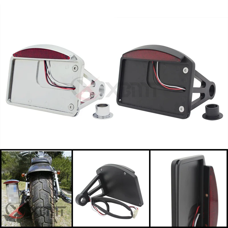 Motorcycle Chrome Black Side Mount License Plate Bracket Tail Light Fits for Harley Touring Sportster Dyna Choppers 1 Inch Axle
Motorcycle Chrome Black Side Mount License Plate Bracket Tail Light Fits for Harley Touring Sportster Dyna Choppers 1 Inch Axle