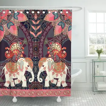 Happy Birthday in Thai Indian Lovely Elephants Peacocks Sun Shower Curtain Waterproof Fabric 72 x 72 Inches Set with Hooks
Happy Birthday in Thai Indian Lovely Elephants Peacocks Sun Shower Curtain Waterproof Fabric 72 x 72 Inches Set with Hooks