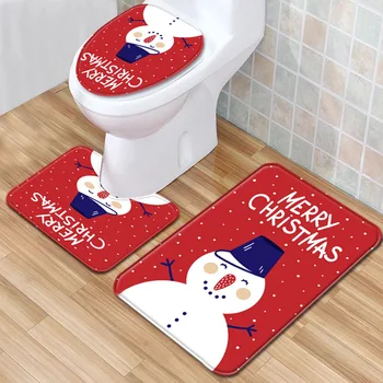 3pcs Christmas Bathroom Non-slip Waterproof Carpet Toilet Seat Cover Mat Rug Washable Shower Bathroom Mat Set Decoration 2020
3pcs Christmas Bathroom Non-slip Waterproof Carpet Toilet Seat Cover Mat Rug Washable Shower Bathroom Mat Set Decoration 2020