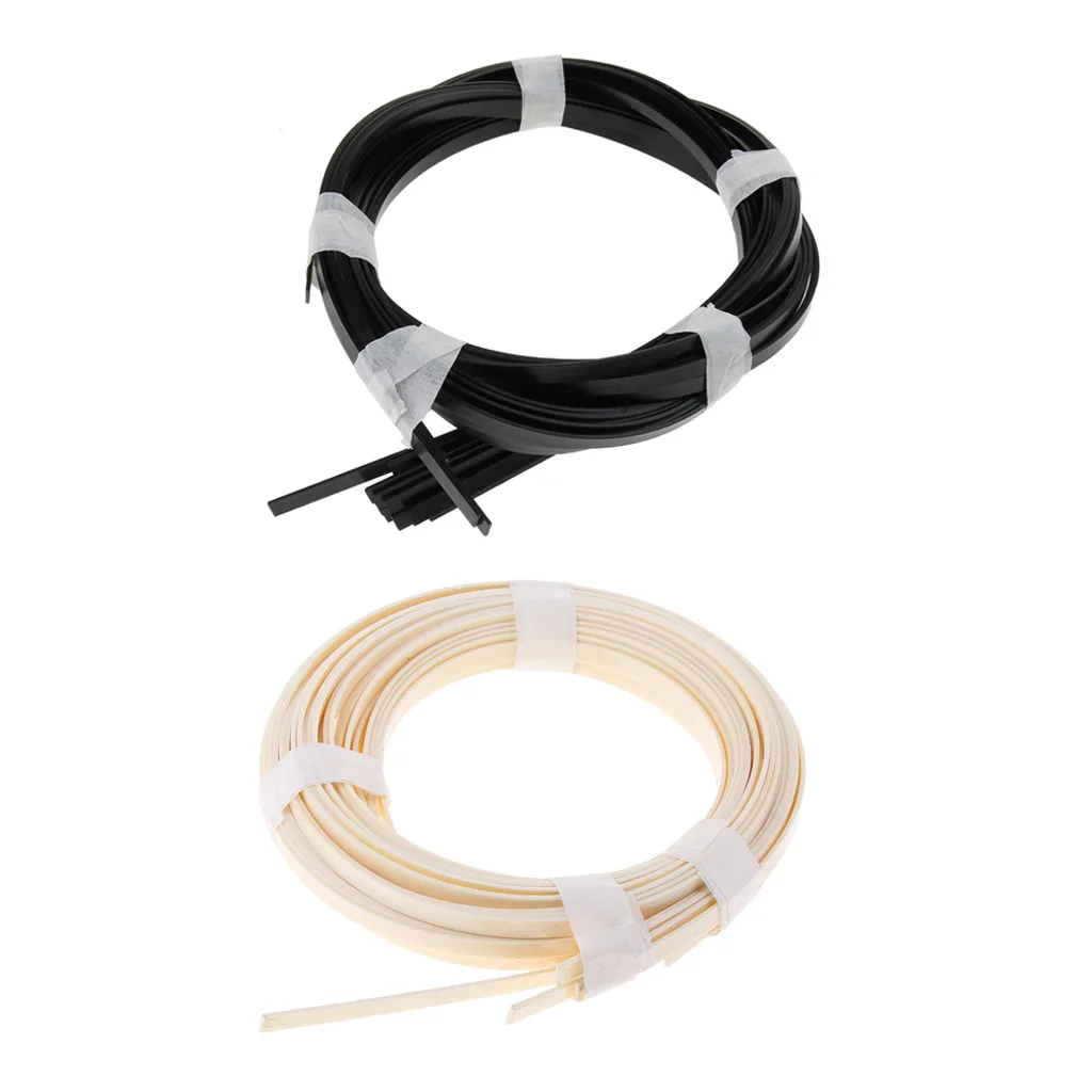 10pcs ABS Acoustic Guitar Binding Purfling Strip Body Edge Inlay Parts 10pcs ABS Acoustic Guitar Binding Purfling Strip Body Edge Inlay Parts