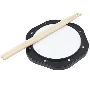 10 Inch Black Dumb Drum Practice Jazz Drums Exercise Training ABS Drum Pad with Drum Sticks and Bag
10 Inch Black Dumb Drum Practice Jazz Drums Exercise Training ABS Drum Pad with Drum Sticks and Bag