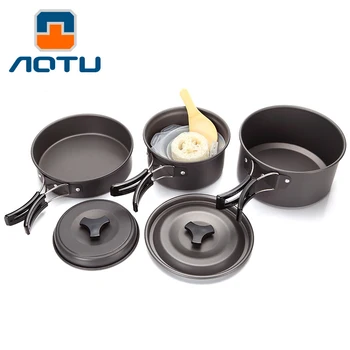 Outdoor Camping Cookware Set Tableware Cooking Kit Travel Pan Hiking Picnic Tea Kettle Camping Tools for 1-2 Person
Outdoor Camping Cookware Set Tableware Cooking Kit Travel Pan Hiking Picnic Tea Kettle Camping Tools for 1-2 Person