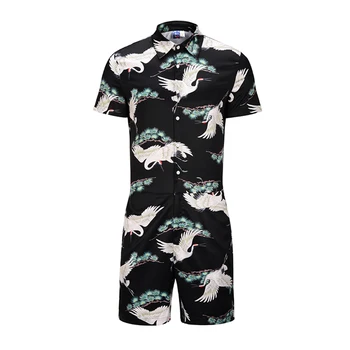 Siamese suit summer ancient red-crowned crane 3D printed jumpsuit large size men's short-sleeved shirt cosplay costume anime
Siamese suit summer ancient red-crowned crane 3D printed jumpsuit large size men's short-sleeved shirt cosplay costume anime