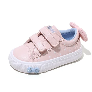 

Babaya Baby Shoes Girls1-3 Years Old Soft Bottom Children Casual Shoes Toddler White Shoes Girls Sneakers Bow 2020 Autumn New