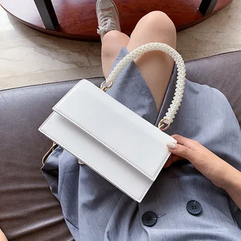 Women's Bag New Fashion Shoulder Bag Chain Messenger Bag Net Red Pearl Portable Square Sling Bag
Women's Bag New Fashion Shoulder Bag Chain Messenger Bag Net Red Pearl Portable Square Sling Bag