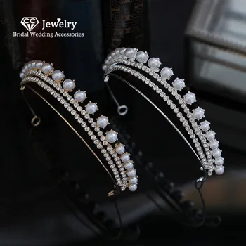 CC Pearl Hairband Crown Tiara Luxury Wedding Hair Accessories for Women Bridal Bridesmaids Party Fashion Jewelry Headdress XY420
CC Pearl Hairband Crown Tiara Luxury Wedding Hair Accessories for Women Bridal Bridesmaids Party Fashion Jewelry Headdress XY420