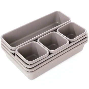 8 Pcs Interlocking Bin Pack, Collection Customizable Multi-Purpose Storage Durable Easy To Clean ,Brown
8 Pcs Interlocking Bin Pack, Collection Customizable Multi-Purpose Storage Durable Easy To Clean ,Brown