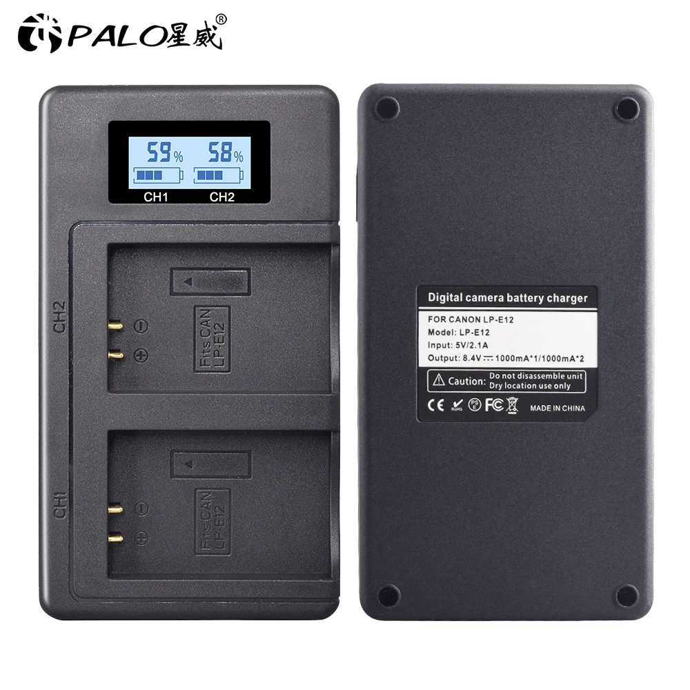 LP-E12 LPE12 LP E12 USB camera Battery charger LCD display USB fast charging smart Charger
LP-E12 LPE12 LP E12 USB camera Battery charger LCD display USB fast charging smart Charger
