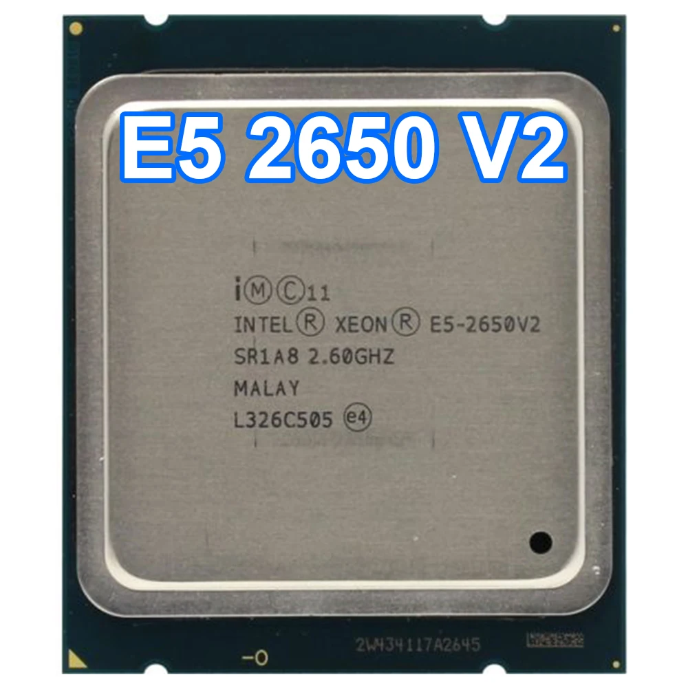 Intel Xeon E5 2650V2 E5-2650V2 E5 2650 V2 CPU LGA 2011 (20M Cache, 2.60 GHz) 8 Core Processor
Intel Xeon E5 2650V2 E5-2650V2 E5 2650 V2 CPU LGA 2011 (20M Cache, 2.60 GHz) 8 Core Processor