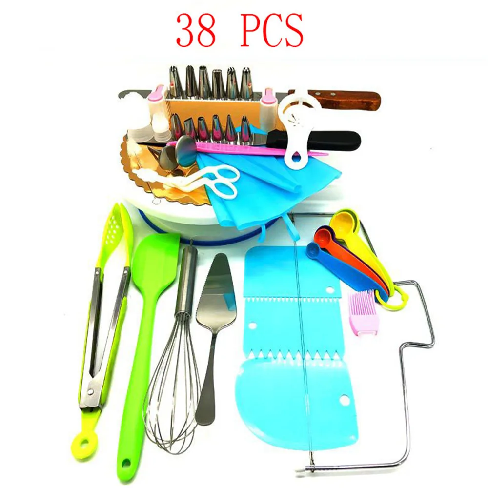 38 PCS DIY Baking Tool Plastic Cake Plate Turntable Rotating Anti-skid Round Cake Stand Cake Decorating Rotary Table Kitchen
38 PCS DIY Baking Tool Plastic Cake Plate Turntable Rotating Anti-skid Round Cake Stand Cake Decorating Rotary Table Kitchen
