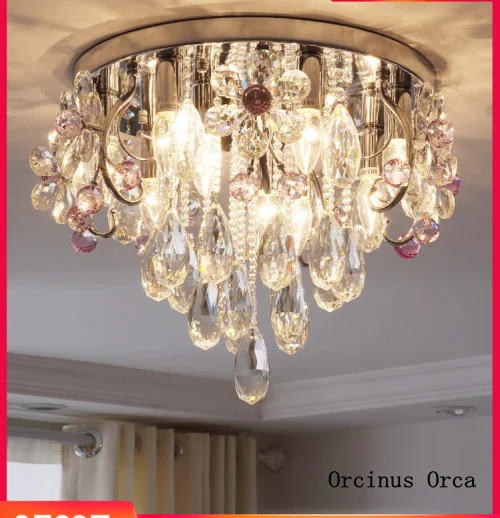 Luxurious Romantic Crystal ceiling lamp Restaurant Bedroom European Creative Flowers LED ceiling lamp free shipping
Luxurious Romantic Crystal ceiling lamp Restaurant Bedroom European Creative Flowers LED ceiling lamp free shipping