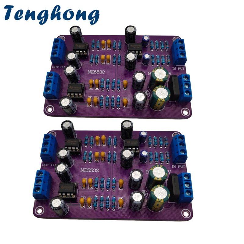 Tenghong 2pcs NE5532 2 Way Crossover Filters 4 Channel Audio Speaker Electronic Multi-Frequency Divider Monolithic Capacitor DIY
Tenghong 2pcs NE5532 2 Way Crossover Filters 4 Channel Audio Speaker Electronic Multi-Frequency Divider Monolithic Capacitor DIY