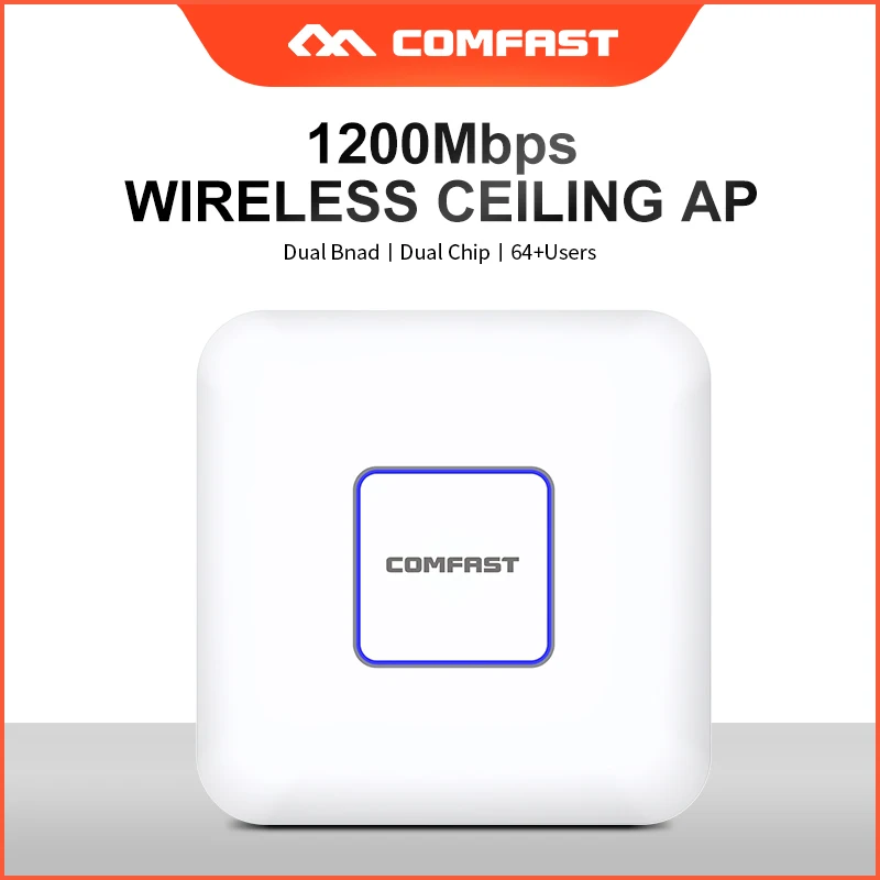 COMFAST 1200Mbps DUAL band Wifi access point Networking router 802.11ac/b/g/n Indoor Ceiling wireless AP Wi fi Router 48 POE AP
COMFAST 1200Mbps DUAL band Wifi access point Networking router 802.11ac/b/g/n Indoor Ceiling wireless AP Wi fi Router 48 POE AP