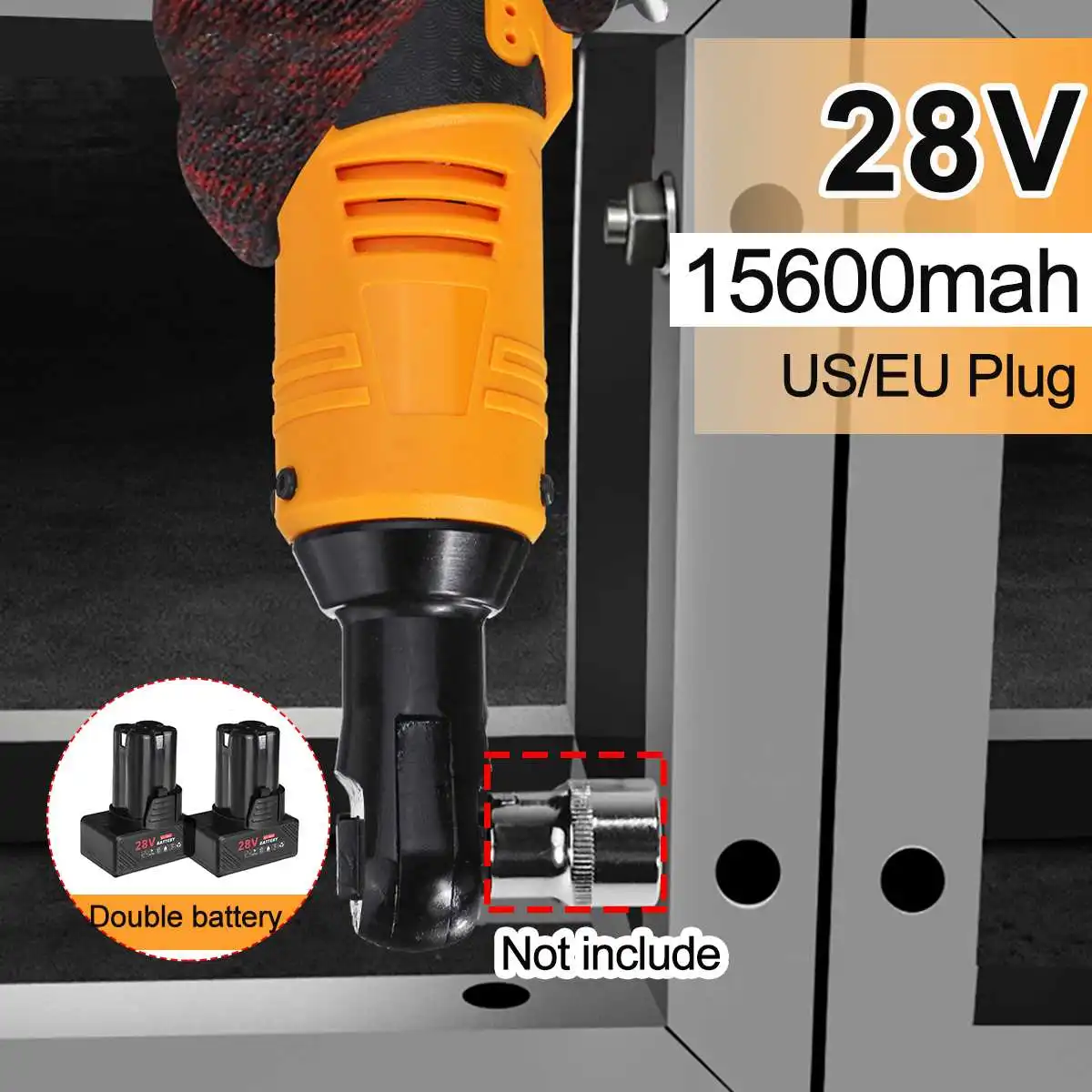 28V 60NM Torque Lithium Battery Rechargeable 3/8'' Electric Wrench Portable Ratchet Wrench Power Tool Wrench Quick Charger
28V 60NM Torque Lithium Battery Rechargeable 3/8'' Electric Wrench Portable Ratchet Wrench Power Tool Wrench Quick Charger