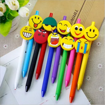 6pcs/lot Cartoon face smily Gel Pen Kawaii 0.5mm Black Pen Kid Gift Papelaria Stationery Office & School Supplies G254
6pcs/lot Cartoon face smily Gel Pen Kawaii 0.5mm Black Pen Kid Gift Papelaria Stationery Office & School Supplies G254