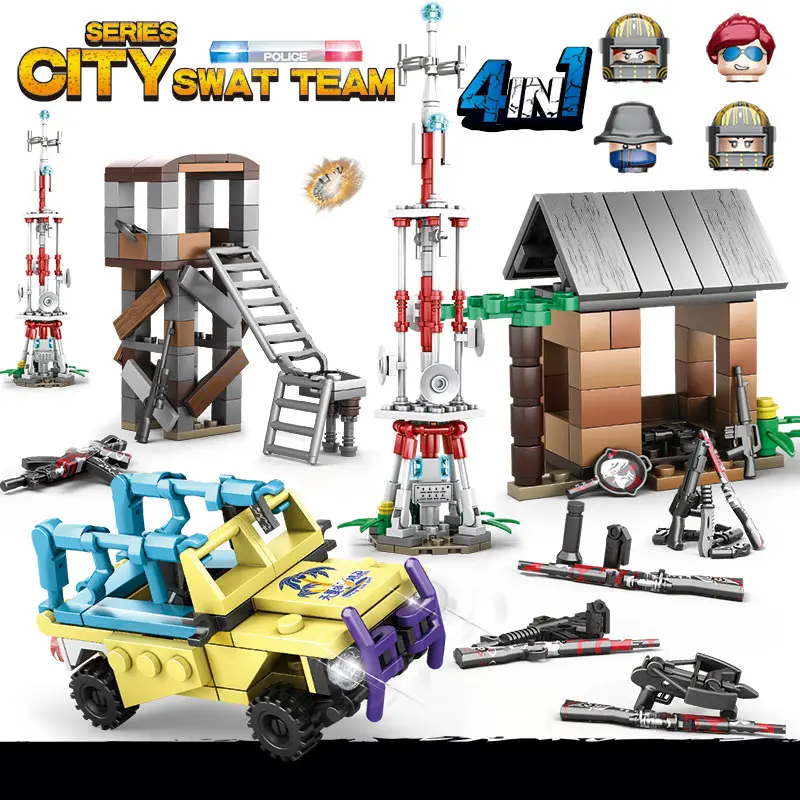 4 IN 1 Jedi Force SWAT Soliders Team PUBG Military Mini Building Blocks Legoinglys City Police Army Weapons Guns Sets Bricks
4 IN 1 Jedi Force SWAT Soliders Team PUBG Military Mini Building Blocks Legoinglys City Police Army Weapons Guns Sets Bricks