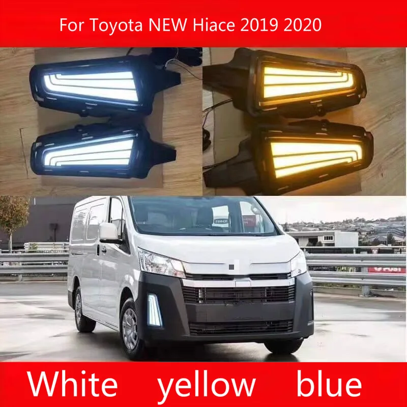 2 шт. для Toyota NEW Hiace 2019 2020 автомобиля светодиодный DRL Дневной светильник противотуманных фар украшения со струящимся сигнал поворота
2 шт. для Toyota NEW Hiace 2019 2020 автомобиля светодиодный DRL Дневной светильник противотуманных фар украшения со струящимся сигнал поворота