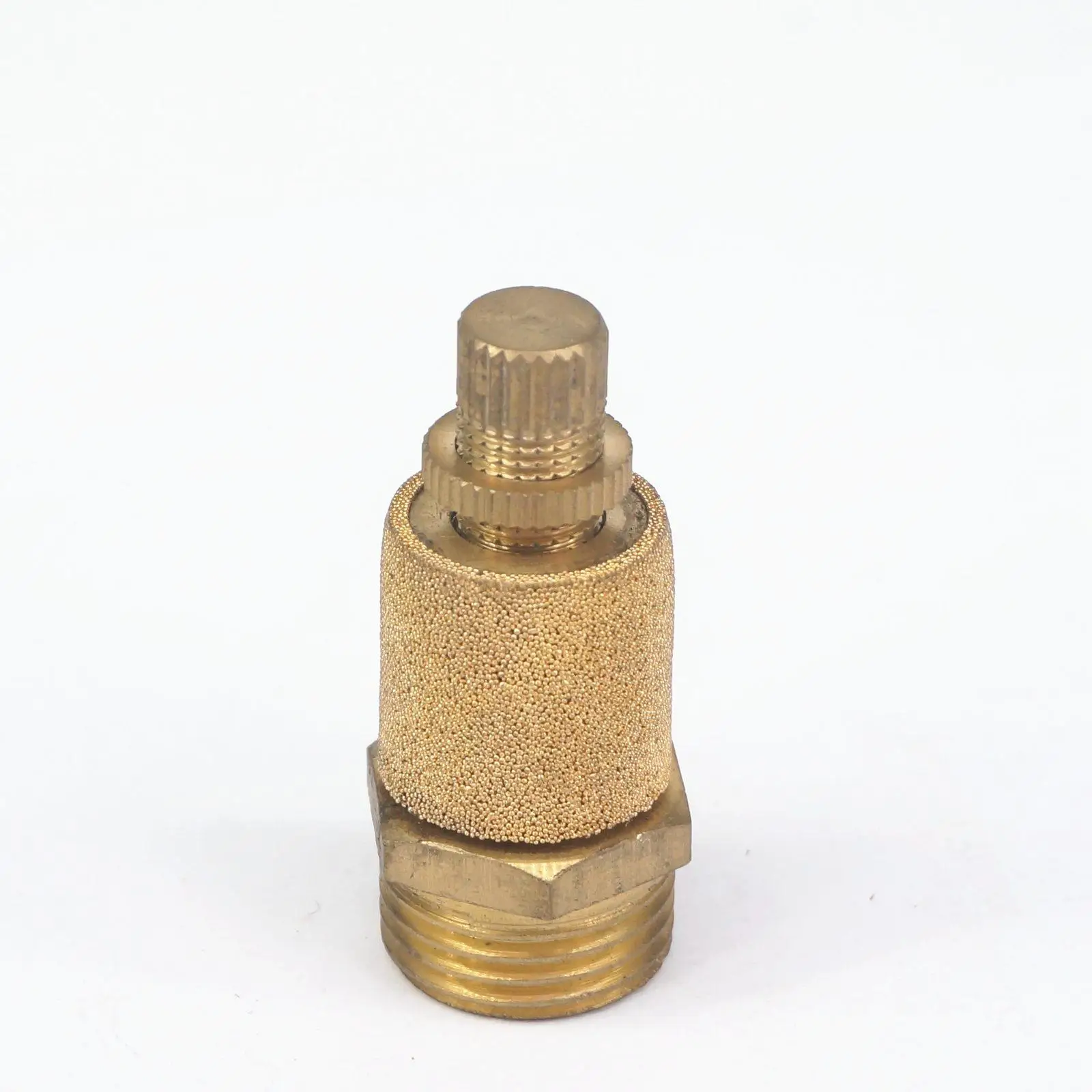 

1/2" BSP Male Thread Adjustable Brass Cylinder Pneumatic Breather Silencer Muffler fitting For Noise Reducing of Solenoid valve