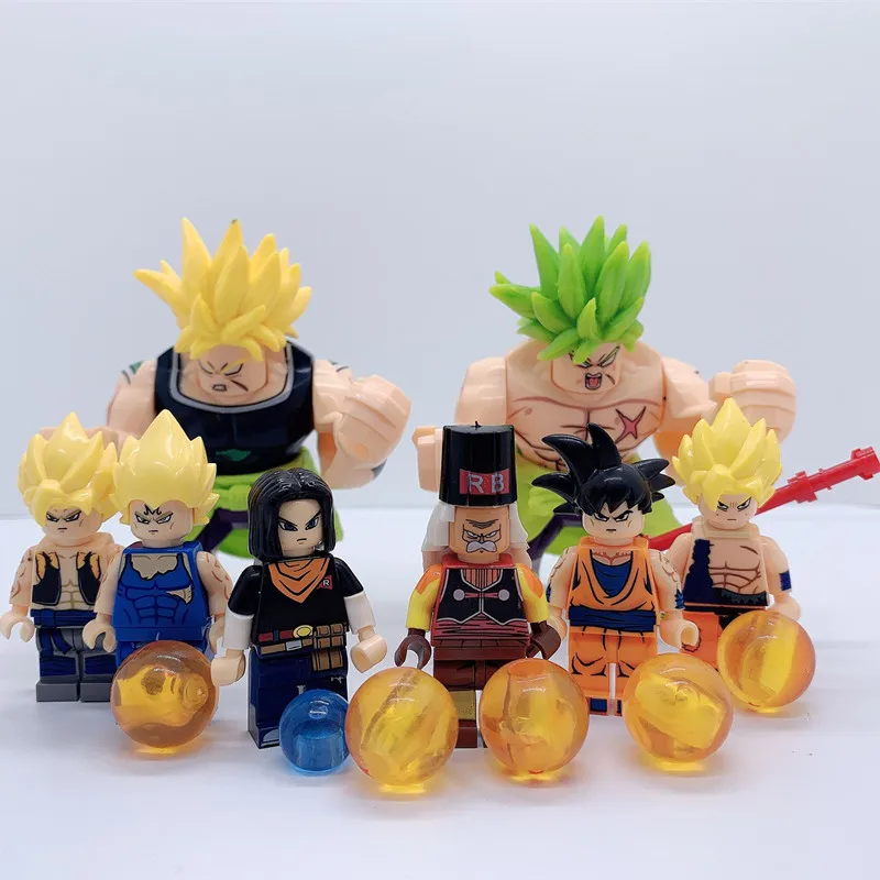 80PCS Dragon Ball Z Broly Super Sayayin Bulma Perfect Cell Goku Trunks Vegeta Model Building Blocks Gifts For Children Toys
80PCS Dragon Ball Z Broly Super Sayayin Bulma Perfect Cell Goku Trunks Vegeta Model Building Blocks Gifts For Children Toys
