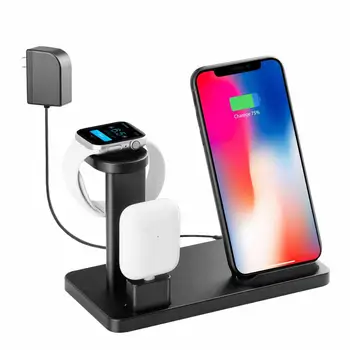 3 in 1 Aluminum Fast Wireless Charging Stand Station Dock One Cable for Apple Watch Series 4 3 2 1 AirPods
3 in 1 Aluminum Fast Wireless Charging Stand Station Dock One Cable for Apple Watch Series 4 3 2 1 AirPods