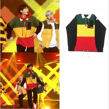 Star with the same sweatshirt kpop color zipper clothes for men and women loose jacket Casual Cool Fashion Sweatshirt 
Star with the same sweatshirt kpop color zipper clothes for men and women loose jacket Casual Cool Fashion Sweatshirt