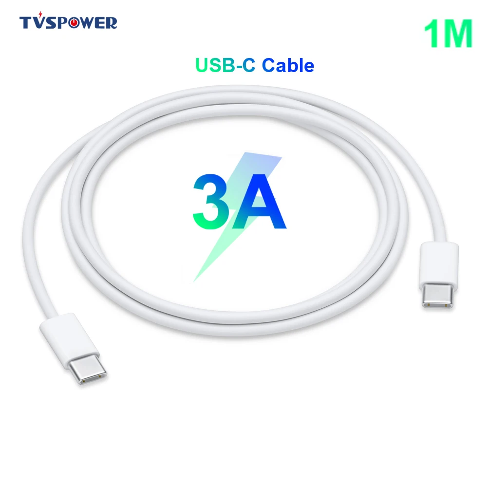 TPE 1m USB-C to C cable Dual Type C Quick Charging 3A Line Wire for iPad iphone 11 Galaxy S9 note10 PD QC3.0 60W for Macbook Air
TPE 1m USB-C to C cable Dual Type C Quick Charging 3A Line Wire for iPad iphone 11 Galaxy S9 note10 PD QC3.0 60W for Macbook Air