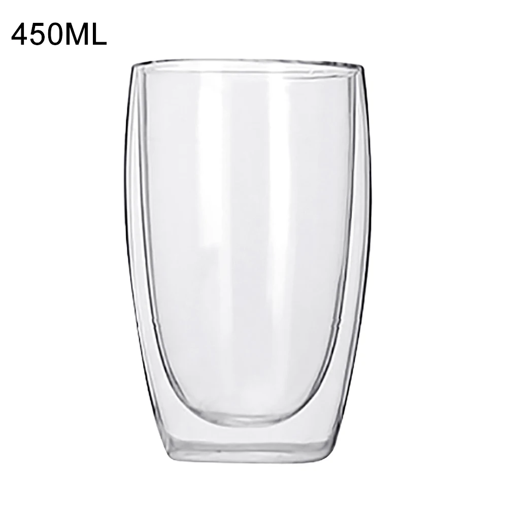 New 80/250/ 350/ 450ml Heat Resistant Double Wall Glass 