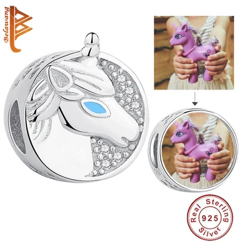 BELAWANG 100% 925 Sterling Silver Unicorn Personalized Photo Charms Fit Birth Customize Photo Beads DIY Jewelry
BELAWANG 100% 925 Sterling Silver Unicorn Personalized Photo Charms Fit Birth Customize Photo Beads DIY Jewelry