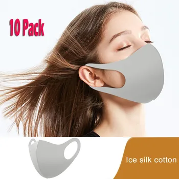 10pc Ice Silk Cotton Face Mask Washable Earloop Masks Cycling Mouth Mask Reusable Mascarillas Breathable Mondkapjes Mouth Caps 
10pc Ice Silk Cotton Face Mask Washable Earloop Masks Cycling Mouth Mask Reusable Mascarillas Breathable Mondkapjes Mouth Caps