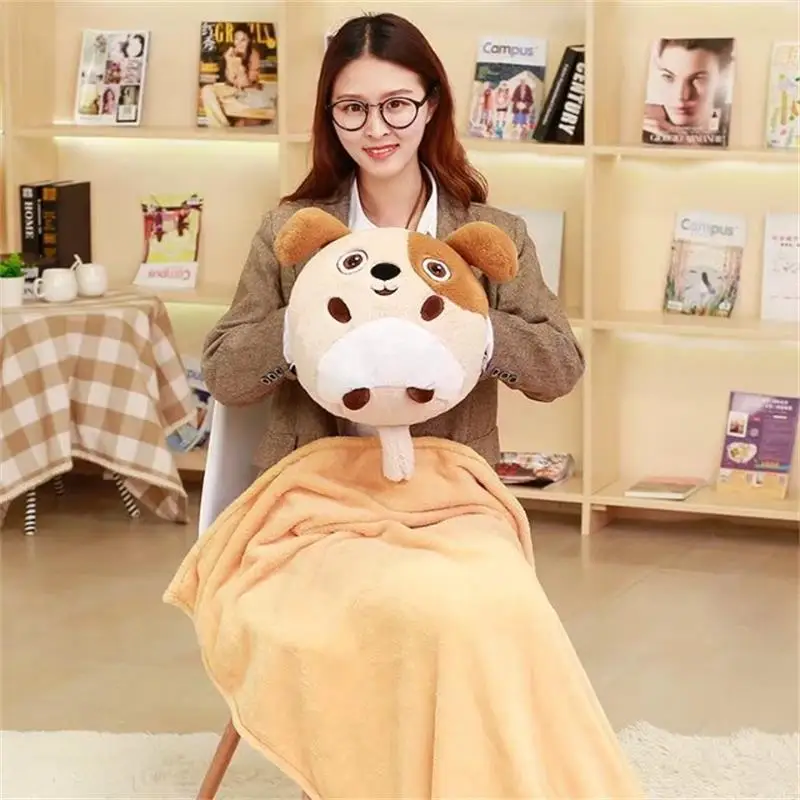Chubby Cartoon Animal Throw Pillow Hand Warmers Blanket Three-in-One Plush Toys Birthday Gift
Chubby Cartoon Animal Throw Pillow Hand Warmers Blanket Three-in-One Plush Toys Birthday Gift