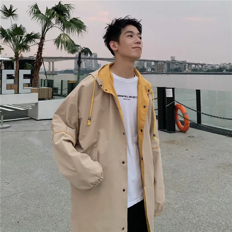 Hong Kong Style CHIC Workwear Coat Men's Mixed Colors Jacket Fashion INS Spring And Autumn Mid-length Trench Coat Korean-style T
Hong Kong Style CHIC Workwear Coat Men's Mixed Colors Jacket Fashion INS Spring And Autumn Mid-length Trench Coat Korean-style T
