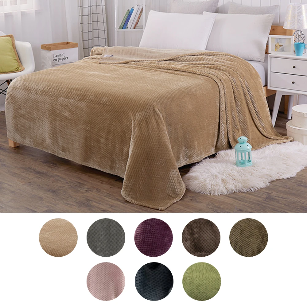 Plain Simple Blanket Winter Warm Chunky Fleece Blanket Soft Furry Blanket Cover for bed 6 Size
Plain Simple Blanket Winter Warm Chunky Fleece Blanket Soft Furry Blanket Cover for bed 6 Size