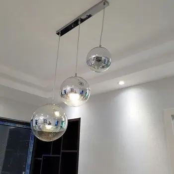 Modern Nordic LED Clear Glass Globe Round Ball Mirror Pendant Lights Hanging Lighting for Dining Room Restaurant Hanglamp Lamp
Modern Nordic LED Clear Glass Globe Round Ball Mirror Pendant Lights Hanging Lighting for Dining Room Restaurant Hanglamp Lamp