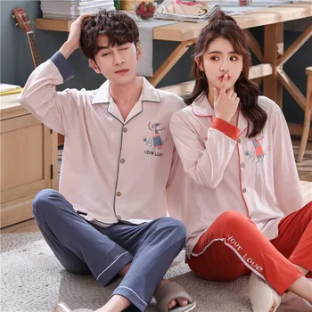 104# Spring Fold-down Collar Cardigan Casual Tracksuit Pure Cotton Couples Set Women's 50 Yuan Men's 52 Yuan
104# Spring Fold-down Collar Cardigan Casual Tracksuit Pure Cotton Couples Set Women's 50 Yuan Men's 52 Yuan