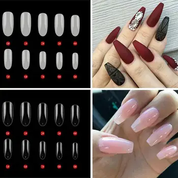 500PCS Transparent False Nails Tips Ballerina Nails Overhead Tips Nails Detachable Ongle Fake Nail Coffin Tips Faux G2U0
500PCS Transparent False Nails Tips Ballerina Nails Overhead Tips Nails Detachable Ongle Fake Nail Coffin Tips Faux G2U0