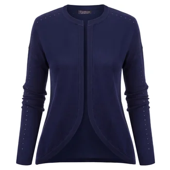 Vintage Coat Women Long Sleeve Dropped Shoulders Ladies Tops Irregular Hem Open Front Hollowed-out Design Knitwear
Vintage Coat Women Long Sleeve Dropped Shoulders Ladies Tops Irregular Hem Open Front Hollowed-out Design Knitwear