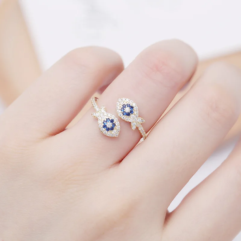 SWOUR New Fashion Jewelry Gold Color Cubic Zirconia Ocean Double Lucky Fishes Design Resizable Ring Top Quality Femme S515 
SWOUR New Fashion Jewelry Gold Color Cubic Zirconia Ocean Double Lucky Fishes Design Resizable Ring Top Quality Femme S515