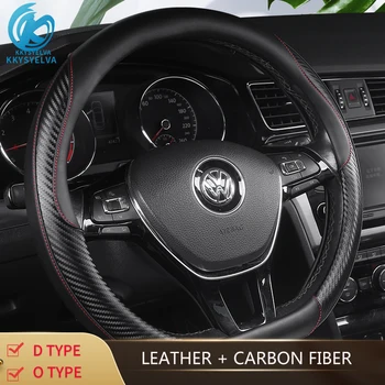 D Shape O shape Car Steering Wheel Cover Non-slip PU Leather for POLO GOLF 7 Scirocco Suzuki Swift Nissan Rogue High Quality 
D Shape O shape Car Steering Wheel Cover Non-slip PU Leather for POLO GOLF 7 Scirocco Suzuki Swift Nissan Rogue High Quality