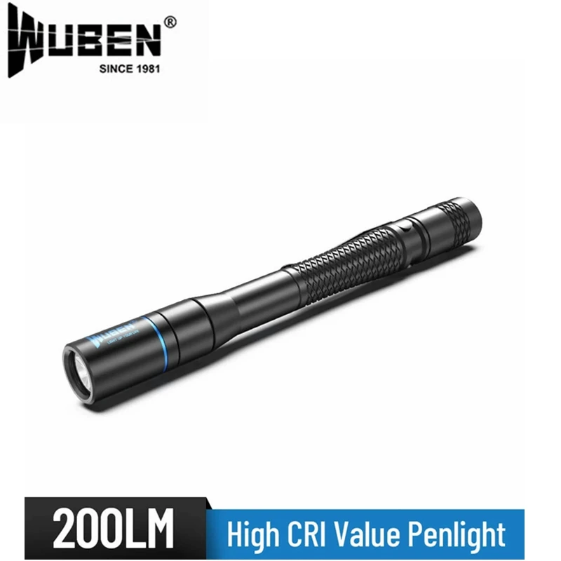 Wuben E19 tactical flashlight, used for medical self-defense NICHIA 219C LED up to 200 lumens, including batteries
Wuben E19 tactical flashlight, used for medical self-defense NICHIA 219C LED up to 200 lumens, including batteries
