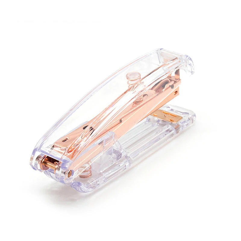 Rose Gold High-grade Transparent Plastic Stapler Office Study Binding Machine OUJ99
Rose Gold High-grade Transparent Plastic Stapler Office Study Binding Machine OUJ99