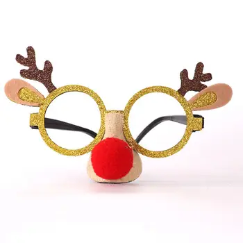 Kuulee Christmas glasses Children's Eyeglasses Frame Antlers Snowman Frame Santa Claus Decorations plastic+cotton glasses
Kuulee Christmas glasses Children's Eyeglasses Frame Antlers Snowman Frame Santa Claus Decorations plastic+cotton glasses