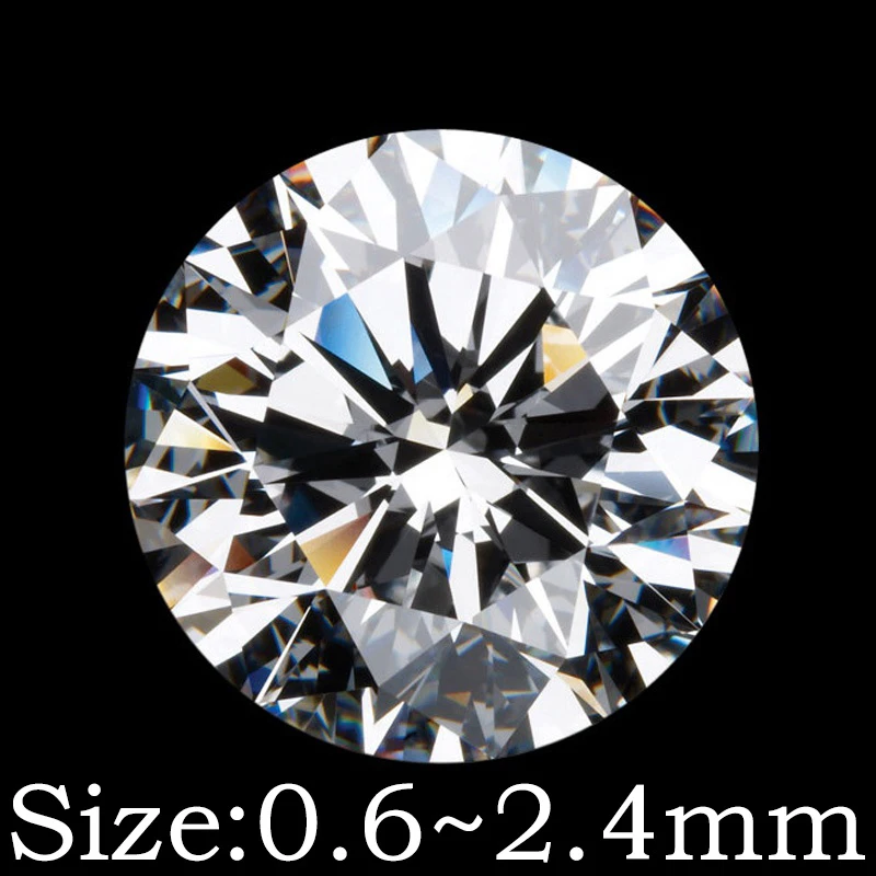 Small Size 0.6~2.4mm Loose CZ Stones Round White Cubic Zirconia Stones 10PCS~1000PCS Round Brilliant Cut
Small Size 0.6~2.4mm Loose CZ Stones Round White Cubic Zirconia Stones 10PCS~1000PCS Round Brilliant Cut
