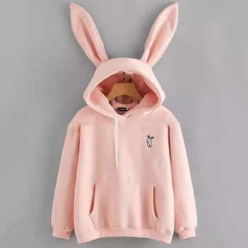 Autumn Winter Rabbit Ear Long Sleeve Fleece Hoodies Women Girls Hooded Sweatshirts Pullover Coat Female Lovely Bunny Hoodies
Autumn Winter Rabbit Ear Long Sleeve Fleece Hoodies Women Girls Hooded Sweatshirts Pullover Coat Female Lovely Bunny Hoodies