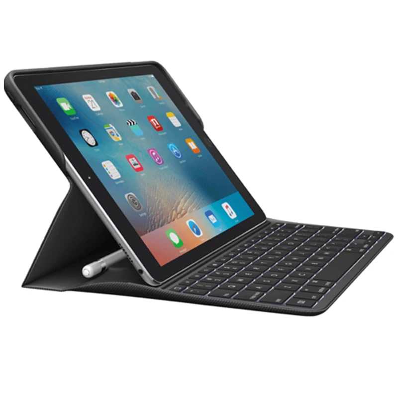 Logitech CRATE Backlit Keyboard Case With Smart Connector Technology and Apple Pencil Holder for iPad Pro 9.7-inch, new iK1082
Logitech CRATE Backlit Keyboard Case With Smart Connector Technology and Apple Pencil Holder for iPad Pro 9.7-inch, new iK1082