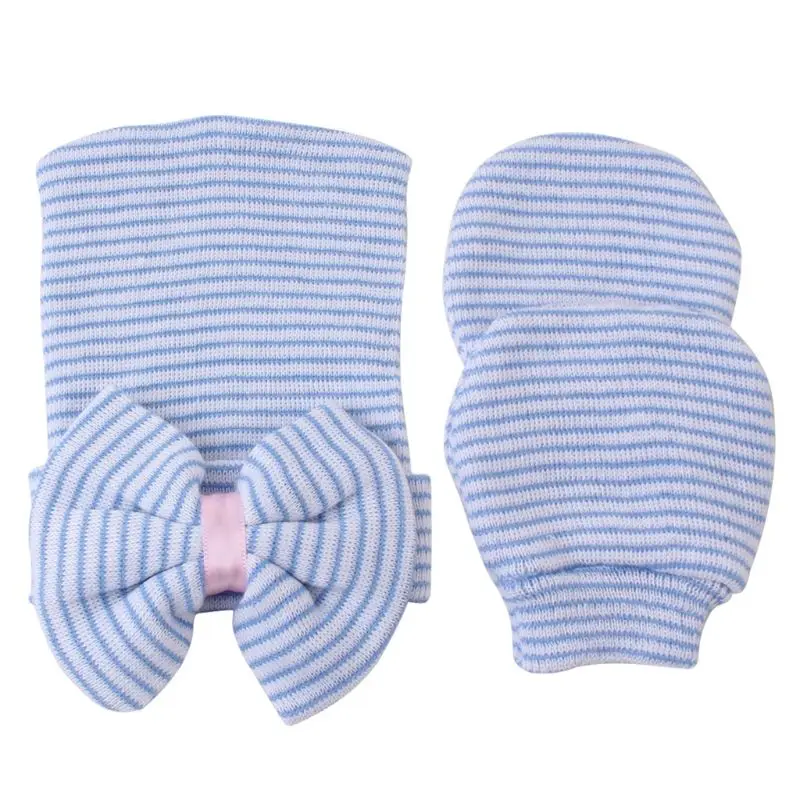 2019 2 Pcs/set Newborn Baby Hat Gloves Child Warm Striped Bow Cap Infants Anti-Scratch Soft Cotton Glove Hats Bathing Gifts
2019 2 Pcs/set Newborn Baby Hat Gloves Child Warm Striped Bow Cap Infants Anti-Scratch Soft Cotton Glove Hats Bathing Gifts