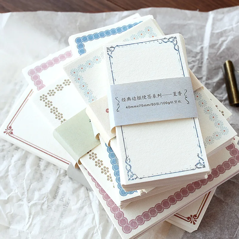 12packs/lot Classic Vintage Border Note Series Cute Memo Pad Diary Stationary Flakes Scrapbook Decorative DIY Bullet Journal
12packs/lot Classic Vintage Border Note Series Cute Memo Pad Diary Stationary Flakes Scrapbook Decorative DIY Bullet Journal